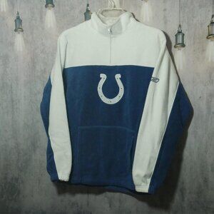Indianapolis Colts Reebok Fleece Pullover half Zip Youth Size Large 14/16